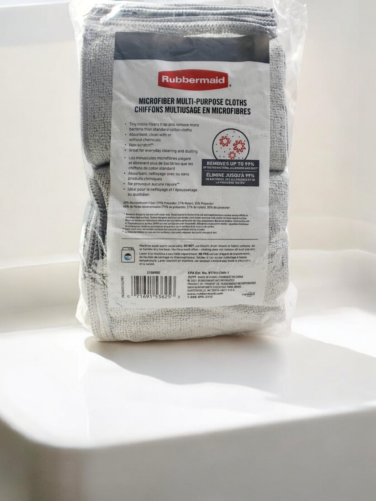 Rubbermaid Microfiber Multipurpose Cloth Towels Non-Scratch Reusable Wash 33 pk