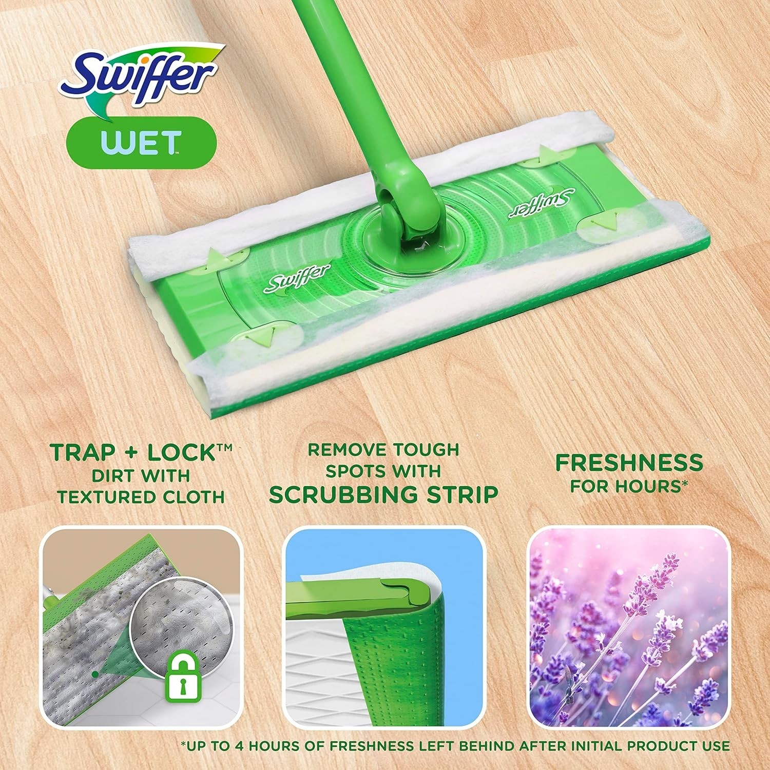 New Pack Of 24 Count Swiffer Sweeper Wet Mopping Cloths Fresh Scent Fast Ship