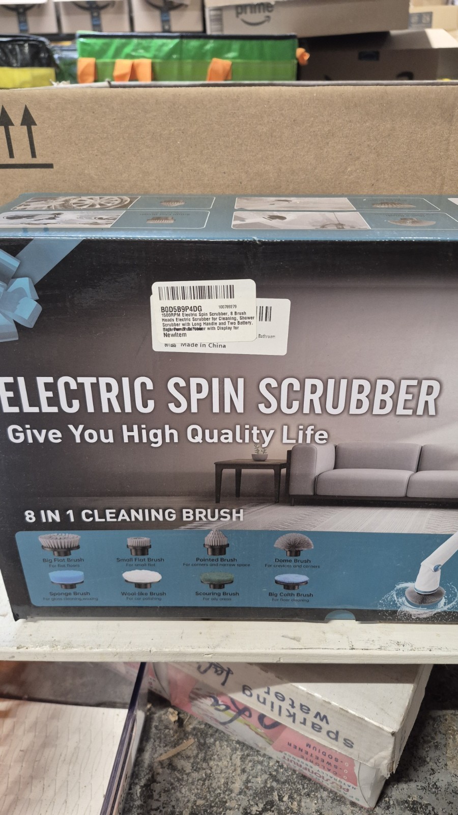 Eletric Spin Scrubber 8 In 1 Cleaning Brush