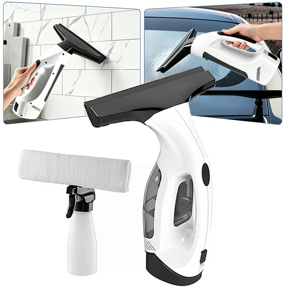 Cordless Window Cleaner Vacuum Squeegee Glass Wiper Multisurface Adjustable New