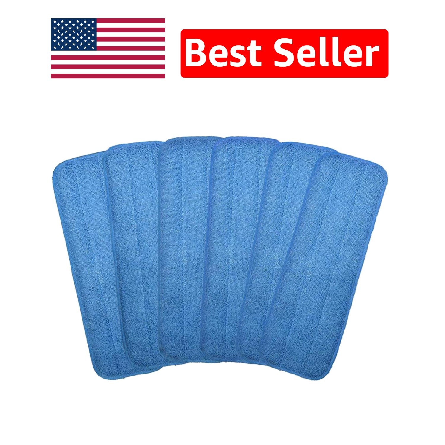 High-Quality Microfiber Mop Pads – 18″x6″ Reusable for Home & Commercial Use