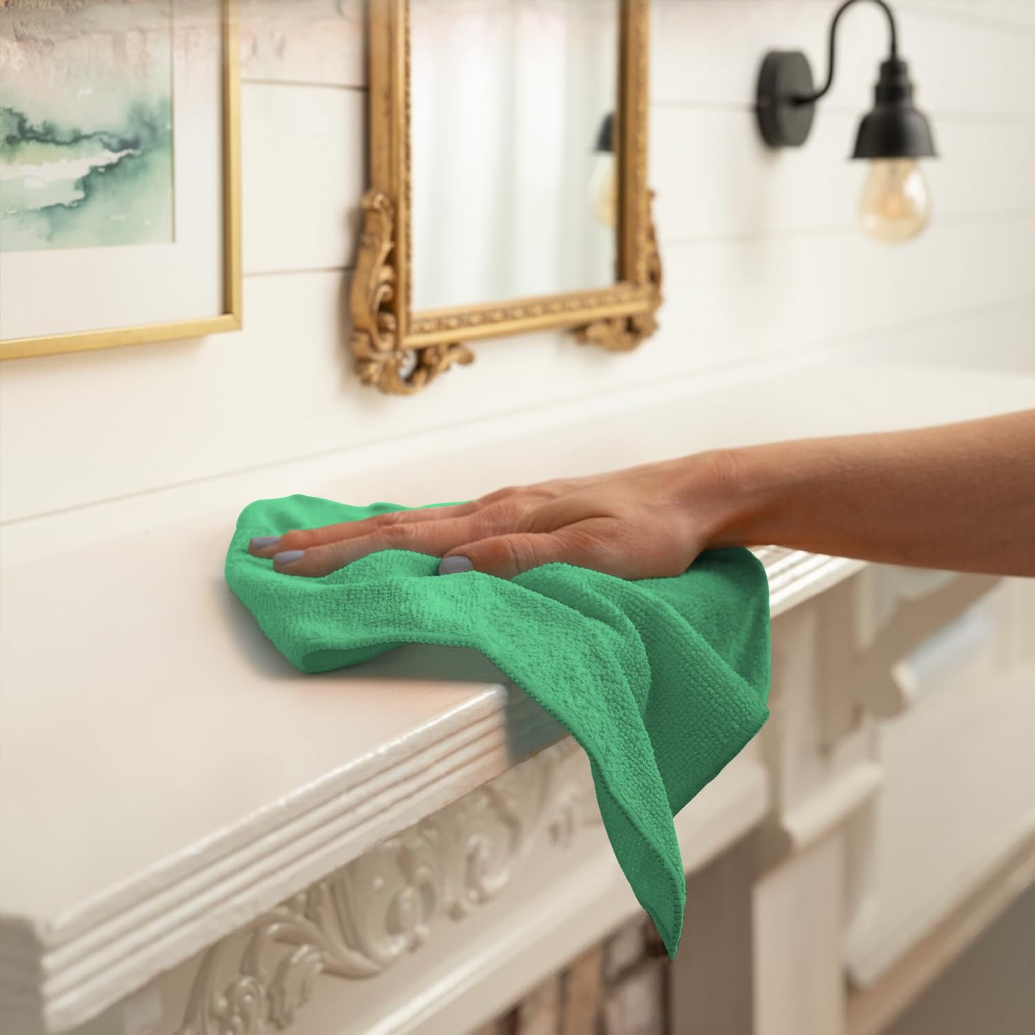 Microfiber Cleaning Cloths (Value Pack of 12) – Size 12 x 12 Inches, Highly A…