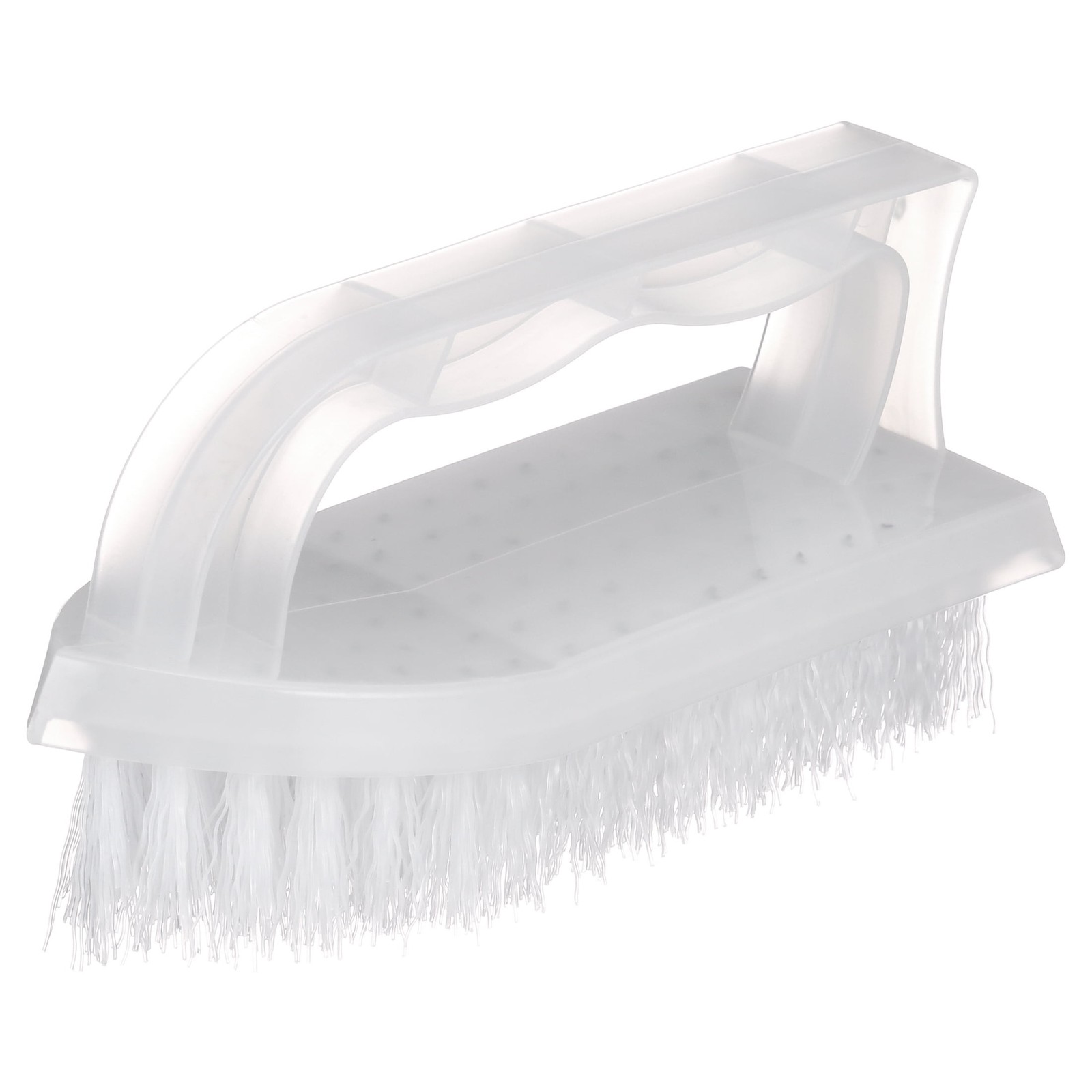 (8 pack)Iron Handle Multi-Purpose Cleaning Scrub Brush, White, 1 Count