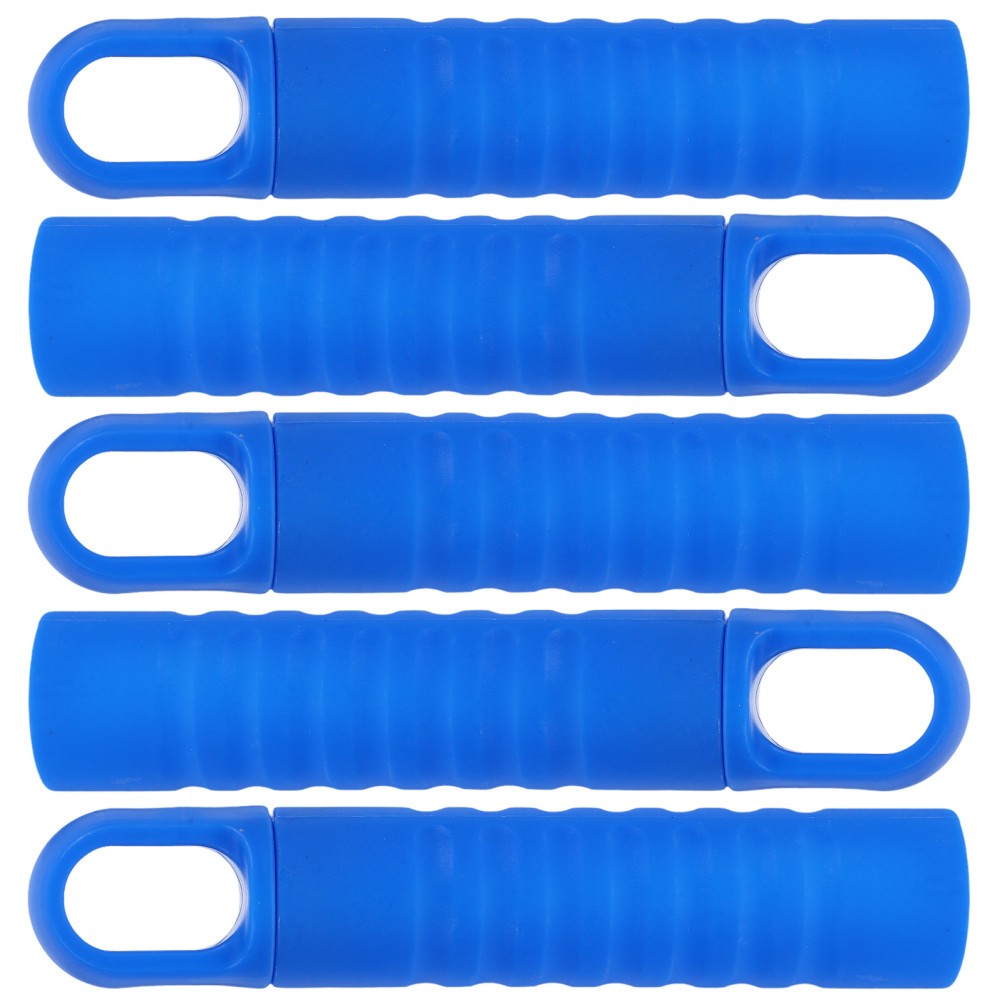 5Pcs Reusable Blue Mop Handle Grip Replacement Durable Plastic Comfortable Grip