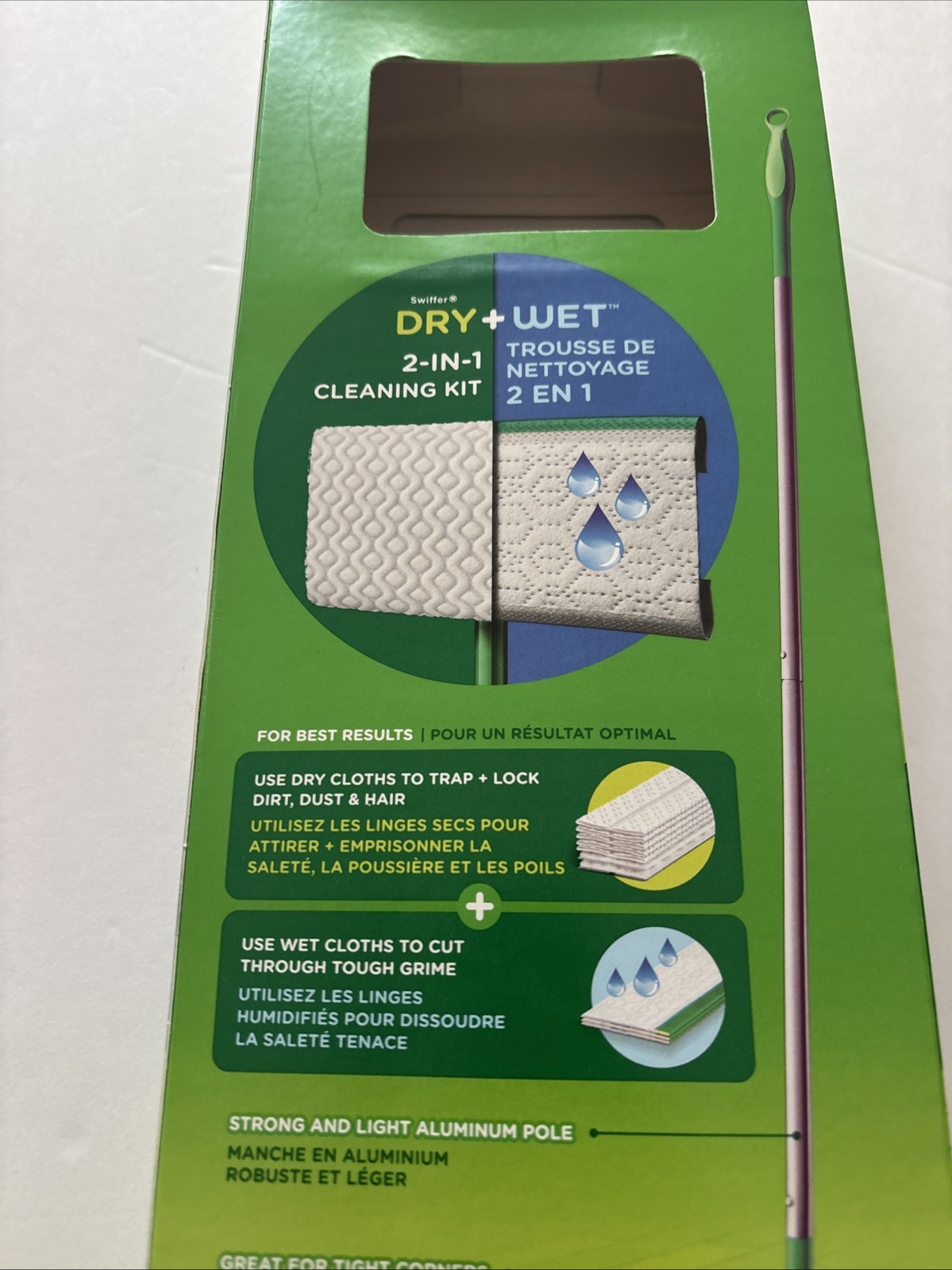 Swiffer Sweep + Mop,Broom & Mop Alternative,Dry & Wet Floor Cleaner,Fresh Scent