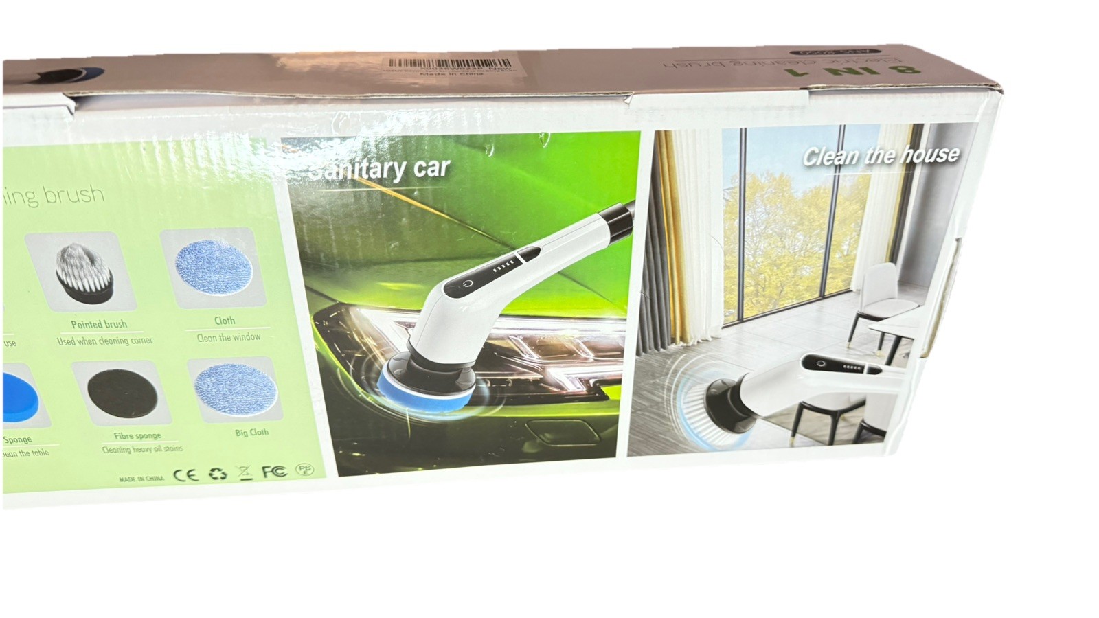 8 in 1 Electric Cleaning Brush 25W Multifunctional Scrubber ANS8050 Rechargeable