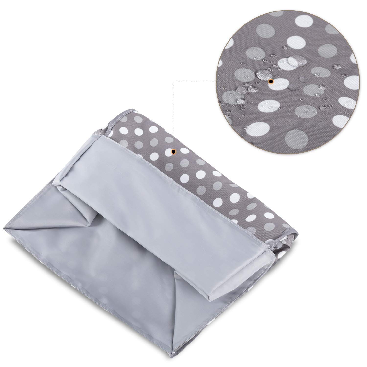 Luxja Dust Cover Compatible Fits for 4.5-Quart and 5-Quart, Gray Dots