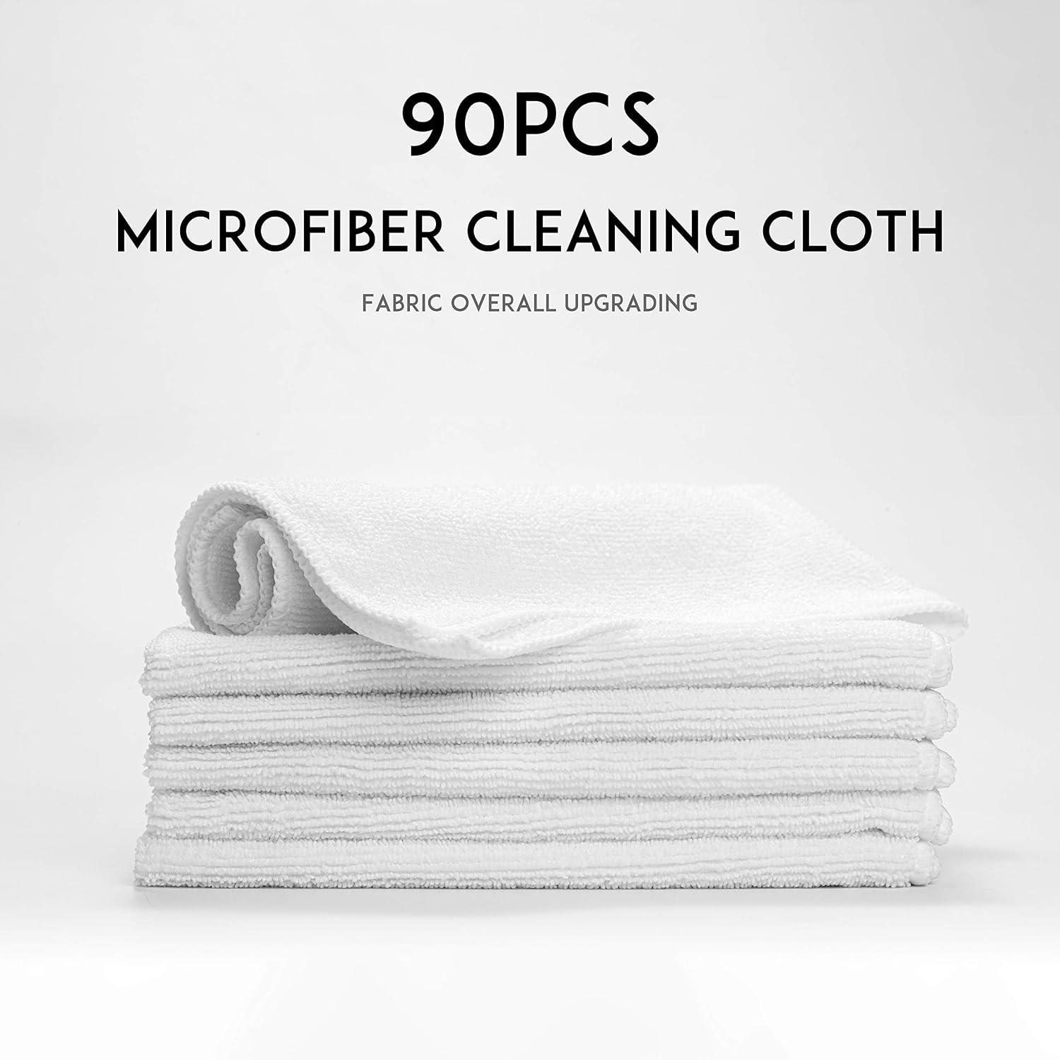 Ultra-Soft, Eco-Friendly Microfiber Cleaning Cloths 90 Pack – Machine Washable