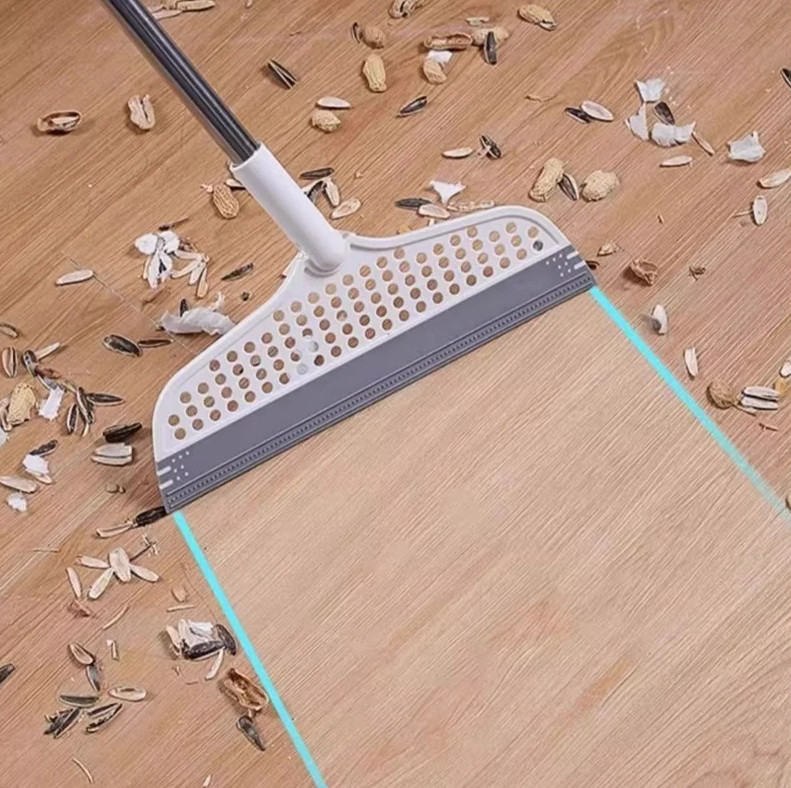 1pc Silicone Scraper Broom Magic Floor Squeegee Glass Cleaning Mop Tool – NEW
