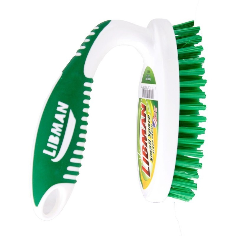 Libman 1.75 in. W Hard Bristle 4.5 in. Plastic/Rubber Handle Small Scrub Brush