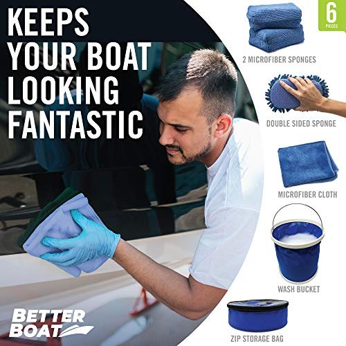 Boat Cleaner and Car Wash Sponges, Non-Scratch Microfiber Sponge and Wash