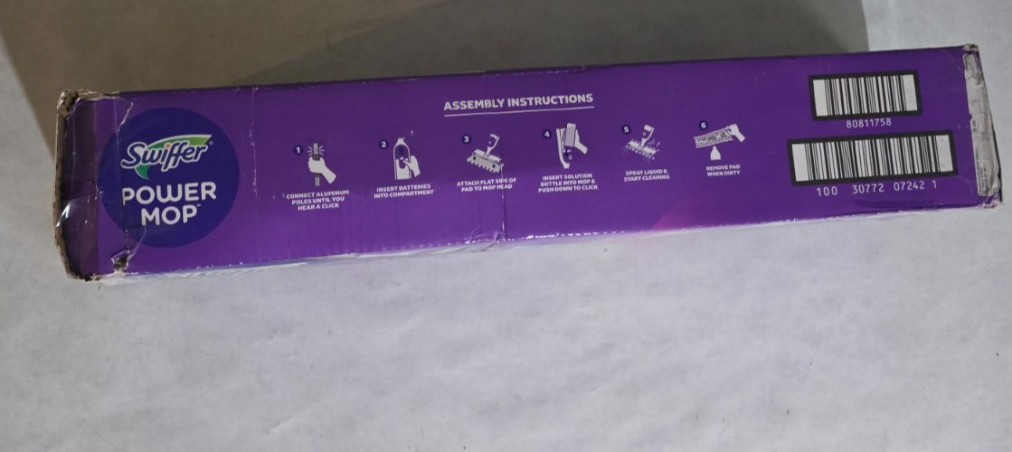 Swiffer Power Mop Multi-Surface Kit for Floor Cleaning Fresh Scent