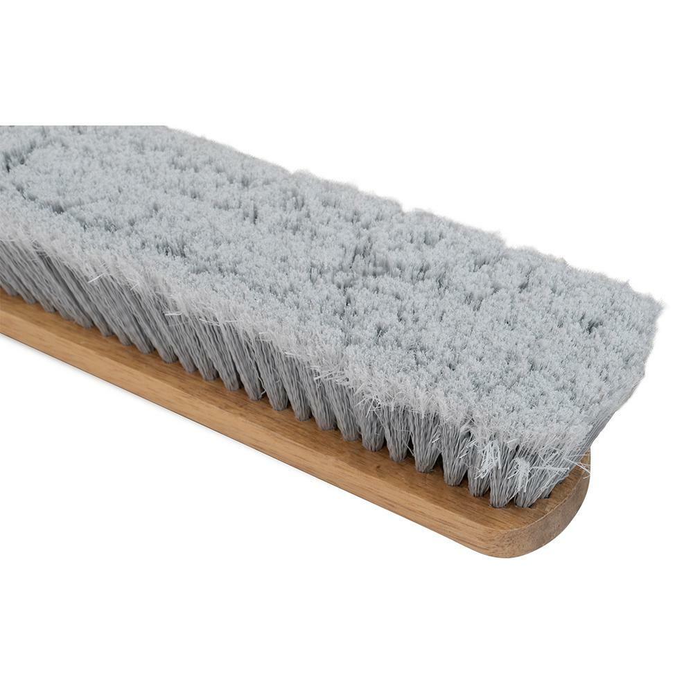 Harper Push Broom Smooth-Surface Hardwood/Steel Handle Soft Bristle 24 in. Width