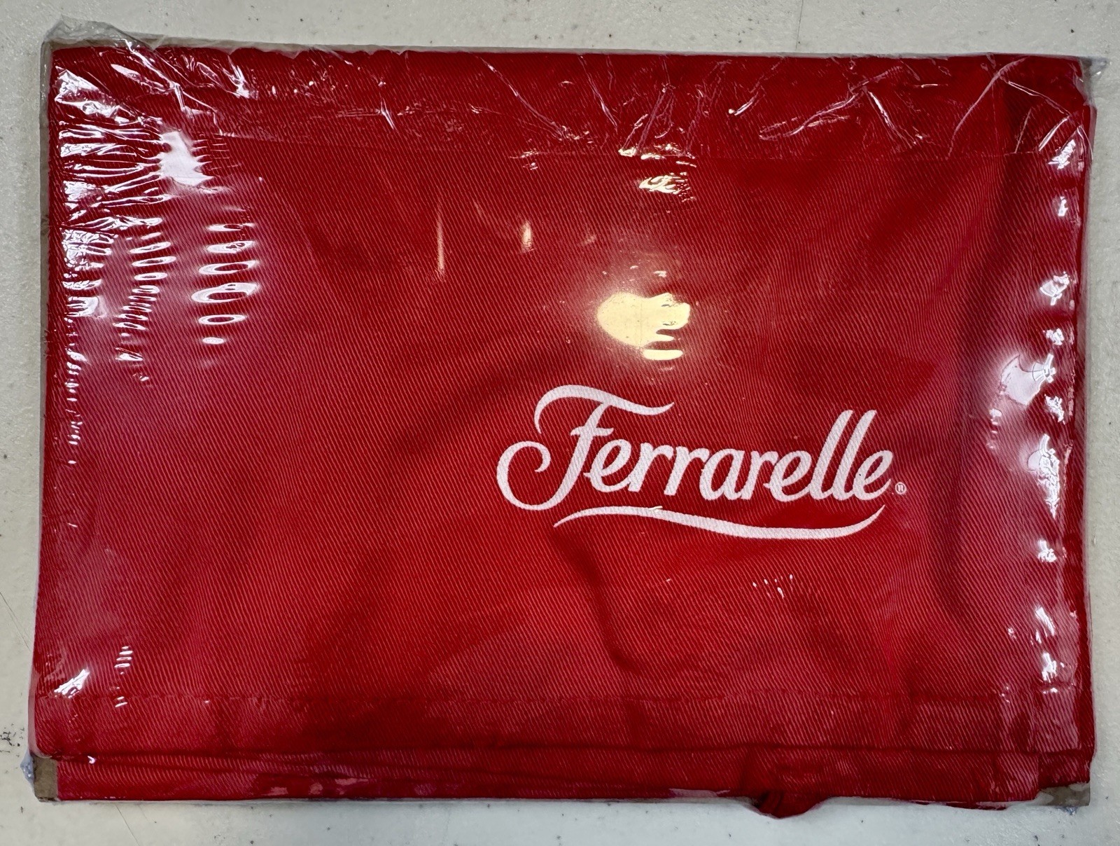 Ferrarelle Water Italian Red Hand Towel, Cotton Blend, Cleaning Cloth