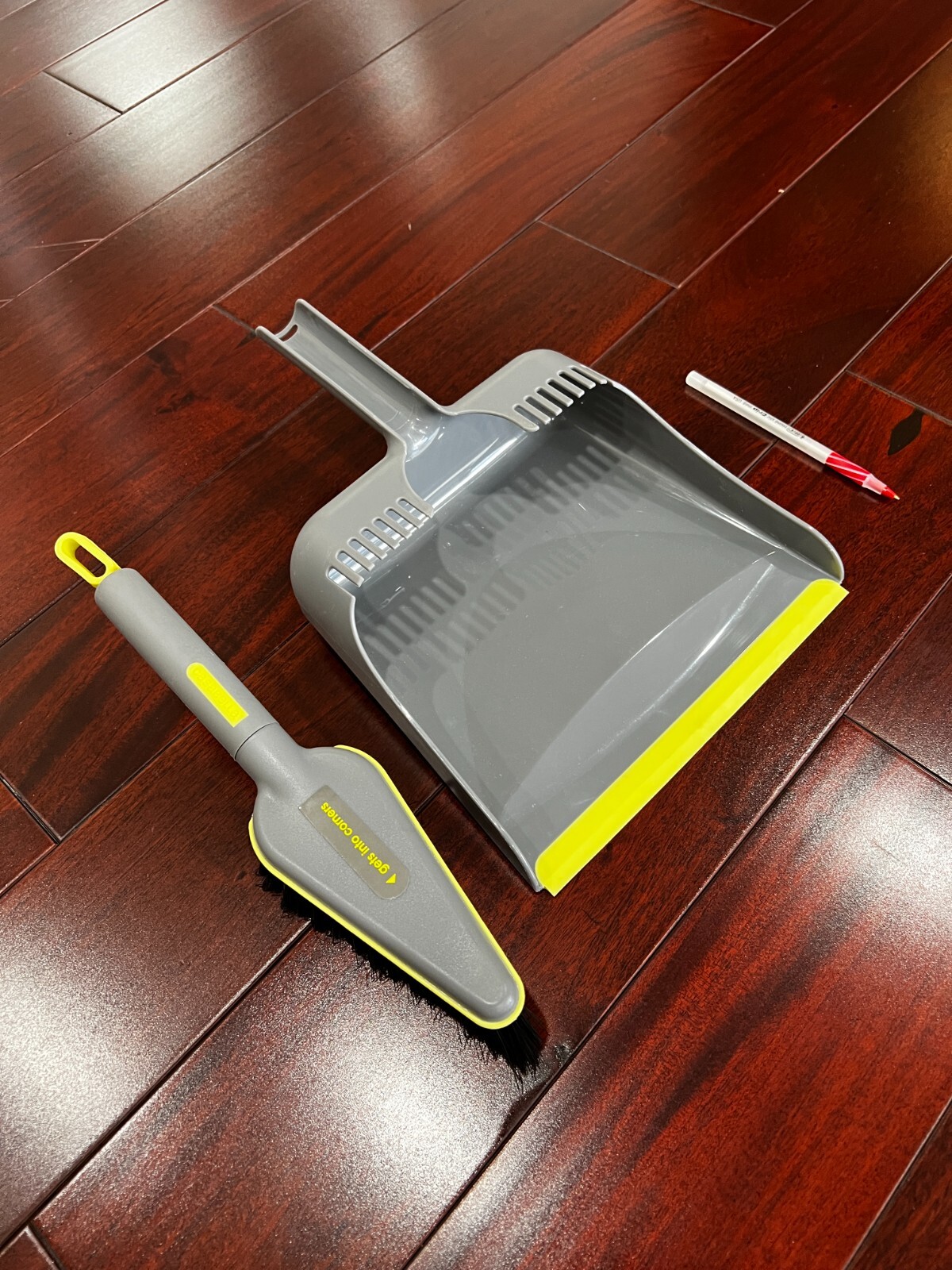 Dustpan And Brush Set For Cleaning, Beige, Made In China