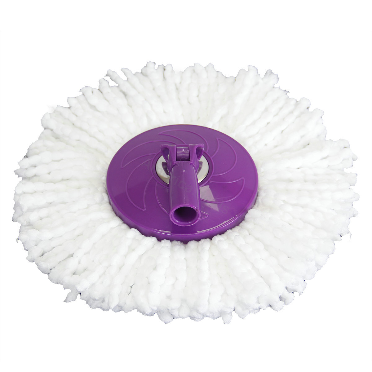 Mop Bucket Set Rolling Spin + 2x Easywring Microfiber Mop Head Replacement