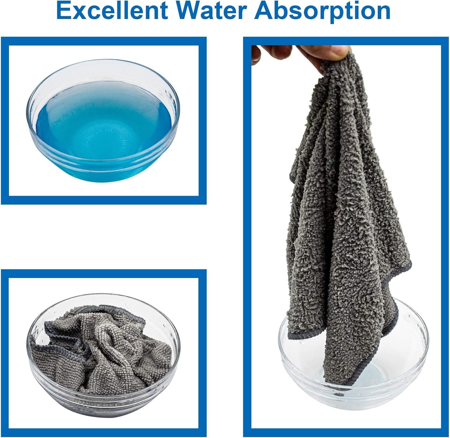 FIXSMITH Microfiber Cleaning Cloth – Pack of 50, 3 Colors Assorted