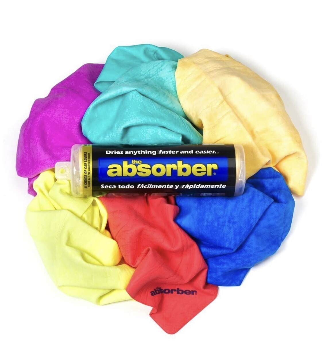 The Absorber Synthetic Premium Drying Chamois Cloth. Large (27 x 17 In.) Yellow