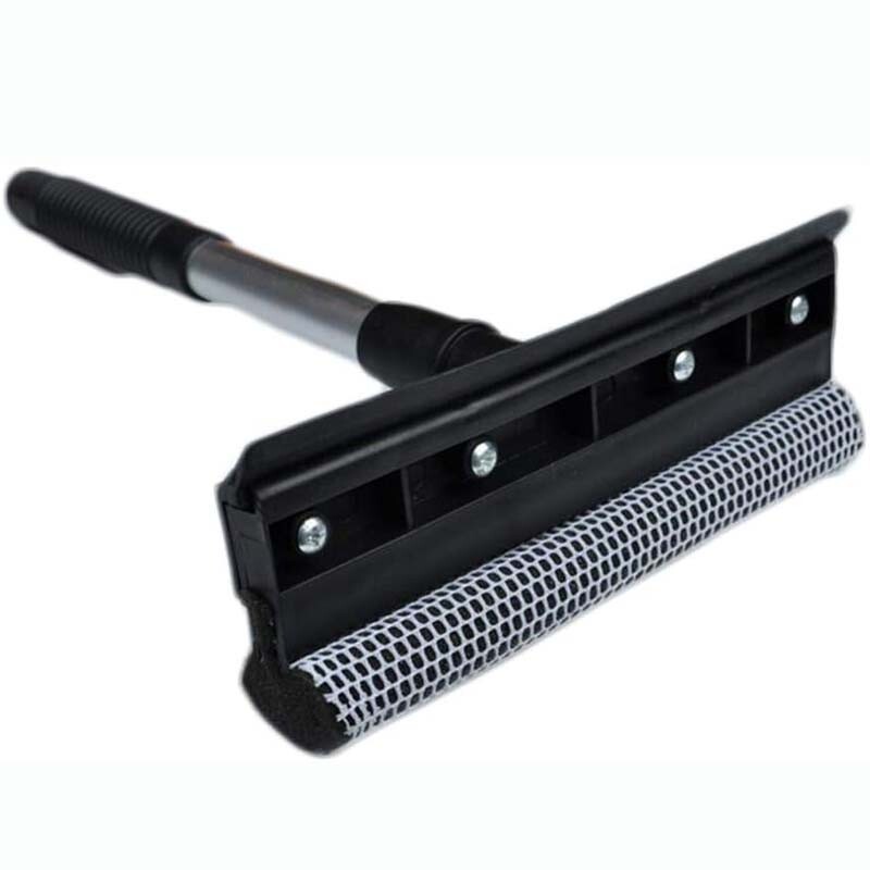 2xHandle Car Window Brush Windshield Squeegee Scraper Wiper Cleaner Dual Surface