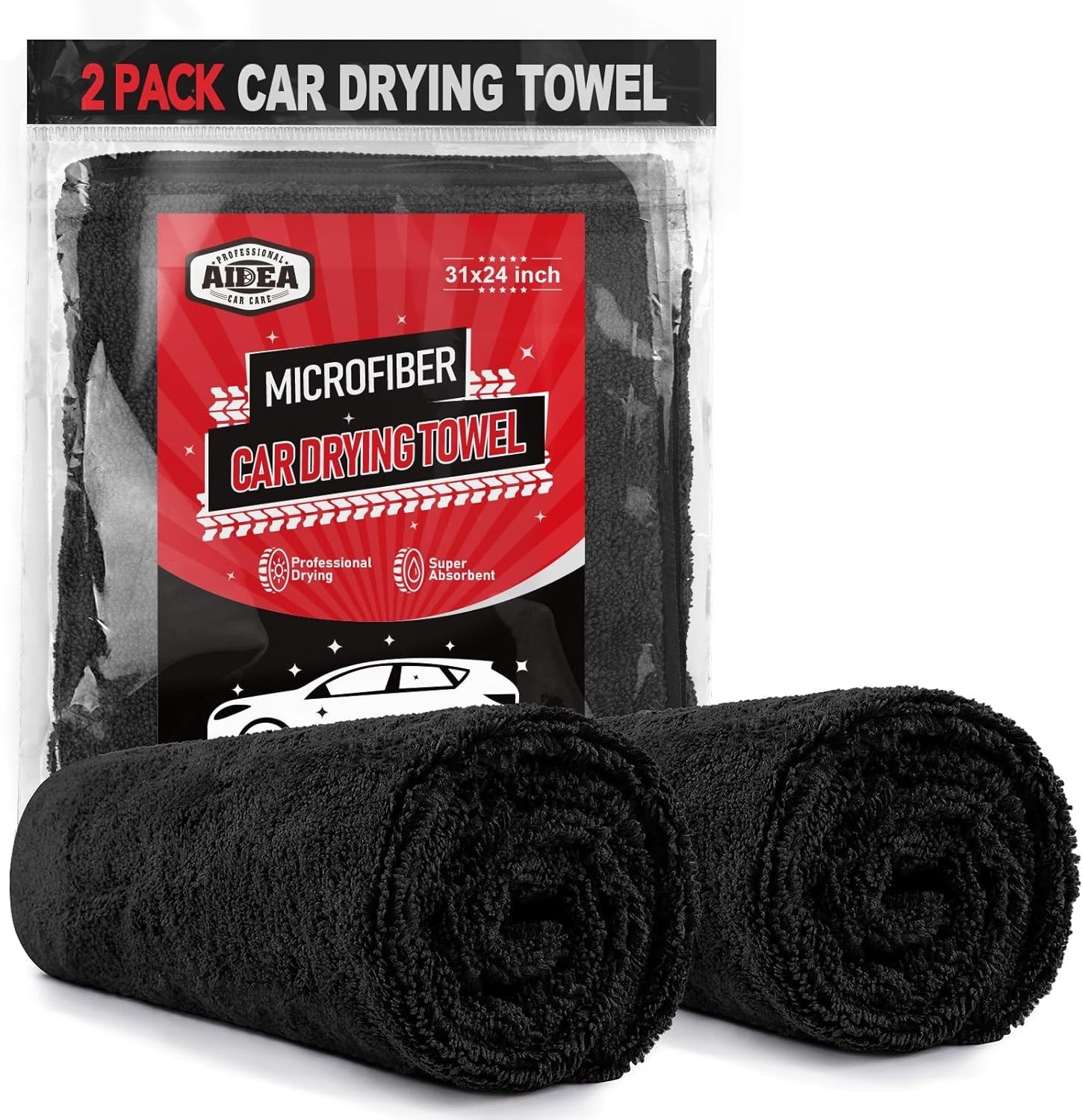 Professional-Grade Car Drying Towels 2PK – Soft, Durable, and Multi-Purpose