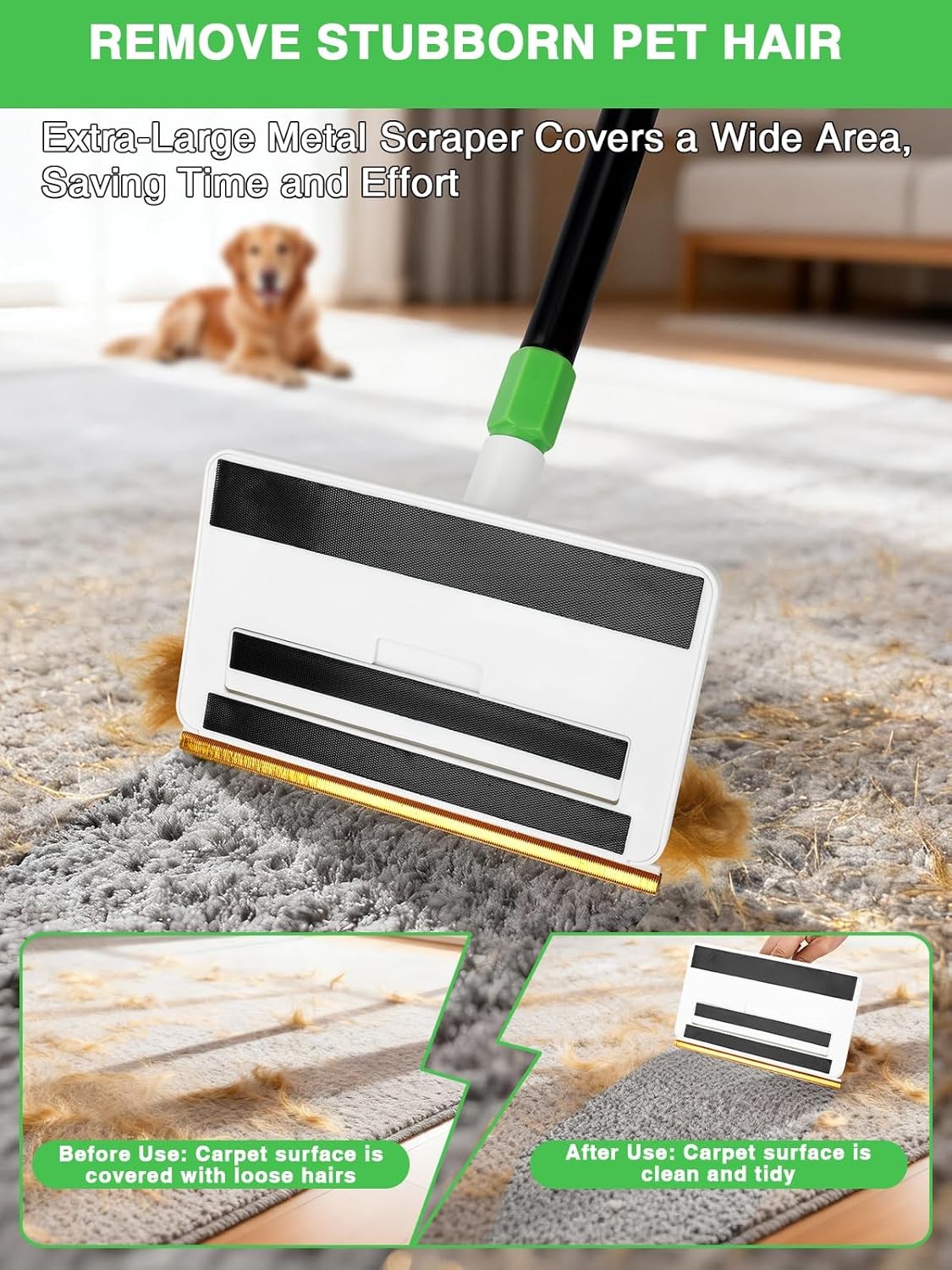 4in1 Baseboard Cleaning Tool with Handle 5 Reusable Pads 1 Stiff Bristle Brush C
