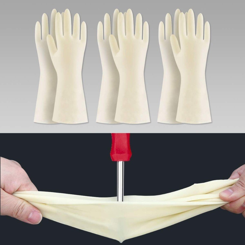 Nitrile Cleaning Gloves, Heavy Duty Dishwashing Gloves, Reusable Medium Gloves