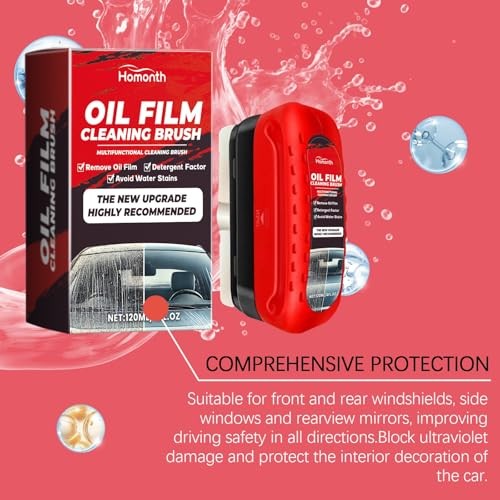 2pack Automotive Oil Film Cleaning Brush New Glass Coating for Windshield