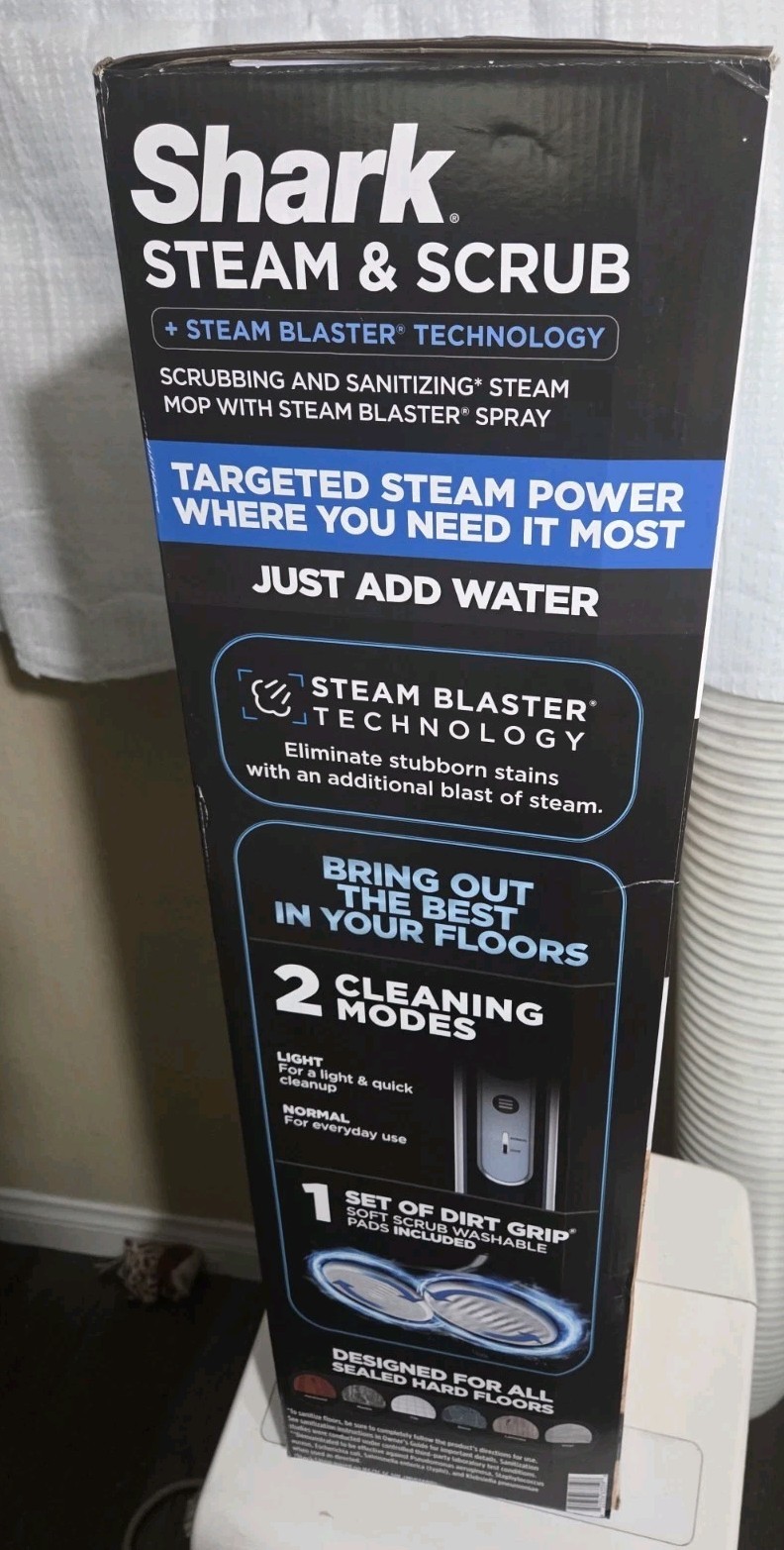 New Shark Scrub and Sanitize Steam Mop S7001