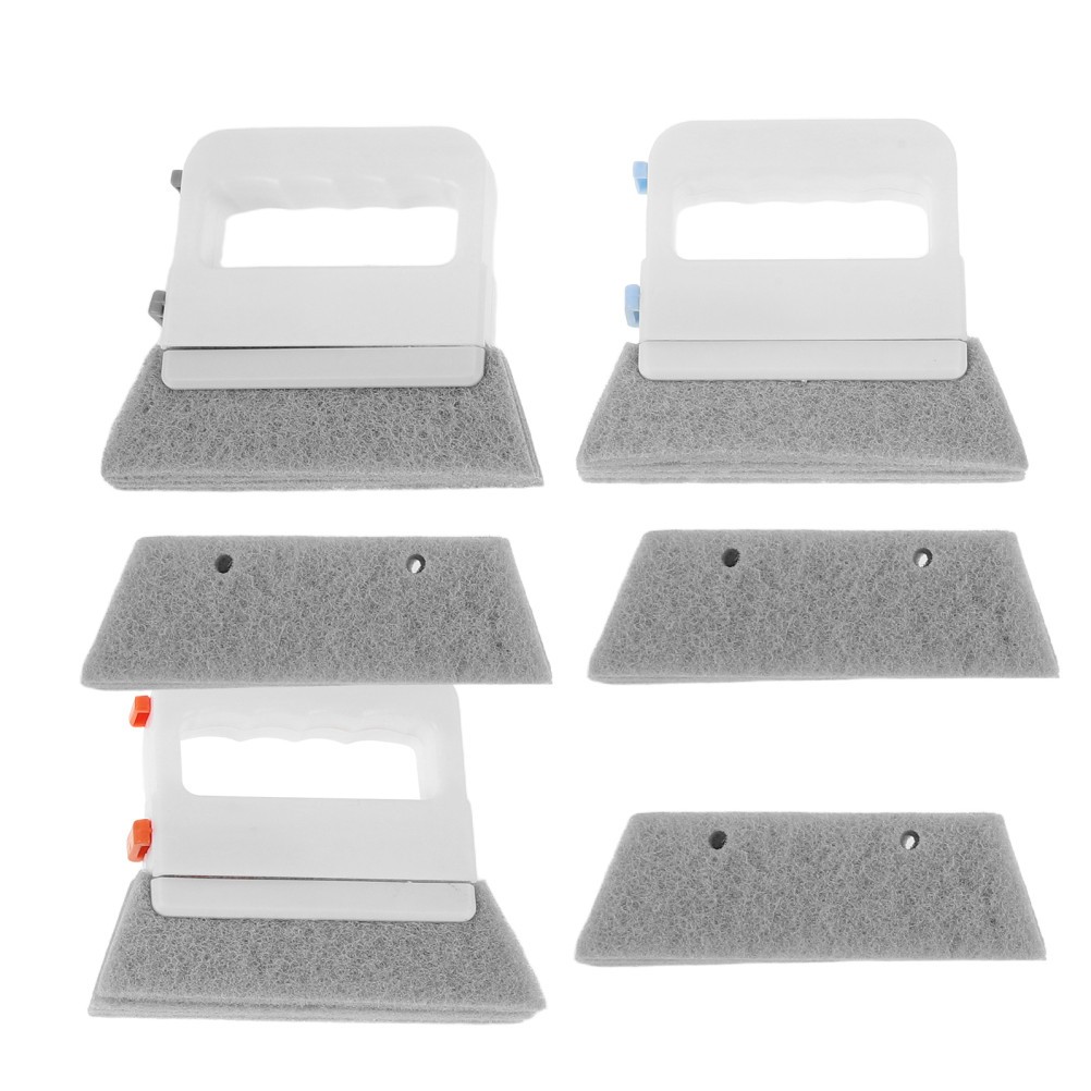 3Pcs Reusable Window Track Groove Cleaners with Ergonomic Handle Assorted Colors
