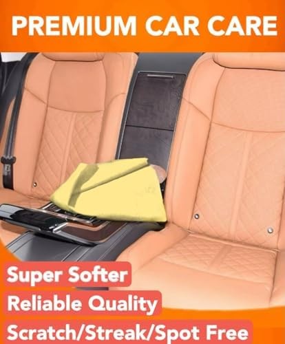 Premium Shammy Cloth for Car Drying – 2pk(26”x17”) – Super Absorbent Synthetic C