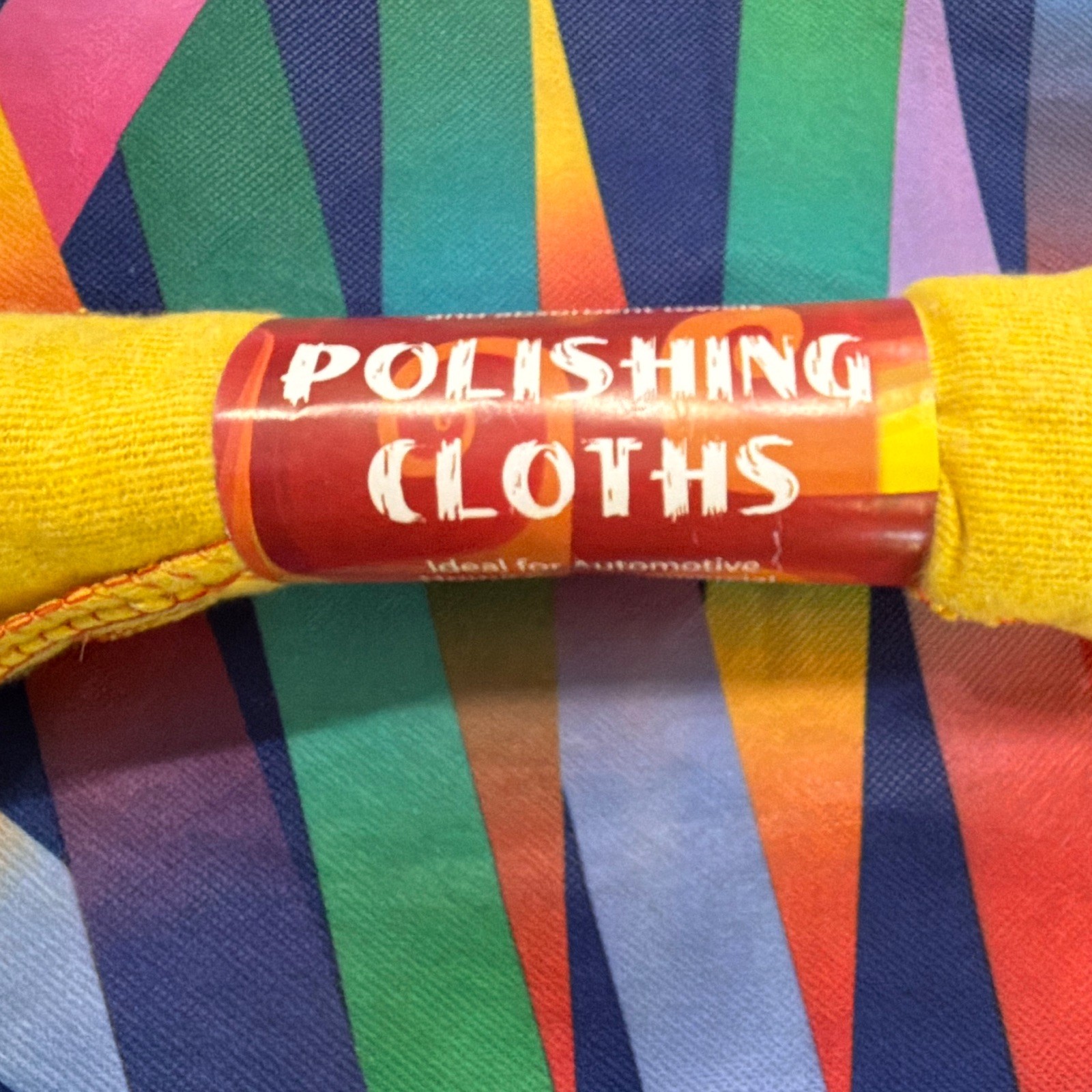 Yellow Automotive Polishing Cloth for Cleaning, Yellow Cloth, 1 Pack