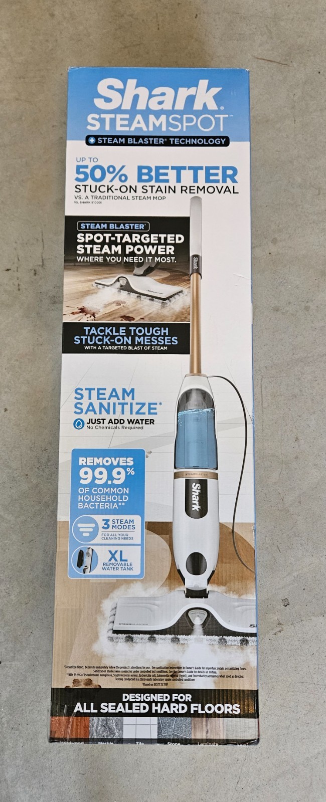 NEW Shark SteamSpot Steam Mop with Steam Blaster – S2001