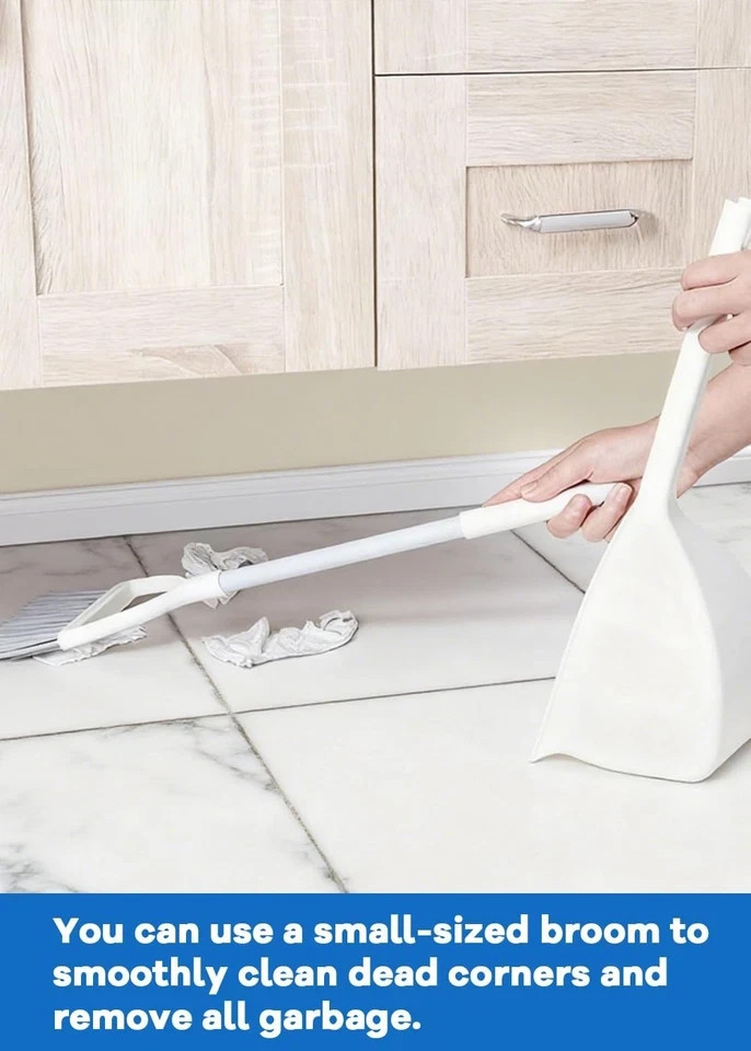 Small Broom and Dustpan Set Household Mini and and Cleaning Suitable for Various