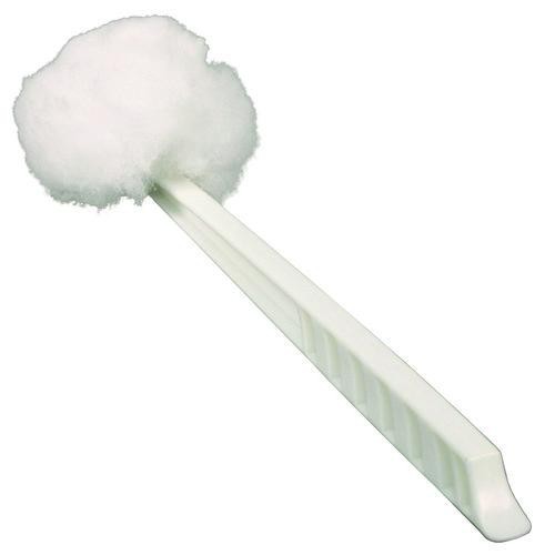Impact Deluxe Toilet Bowl Mop, 10″ Handle, 4.5″ Mop Head, White, 25/Carton