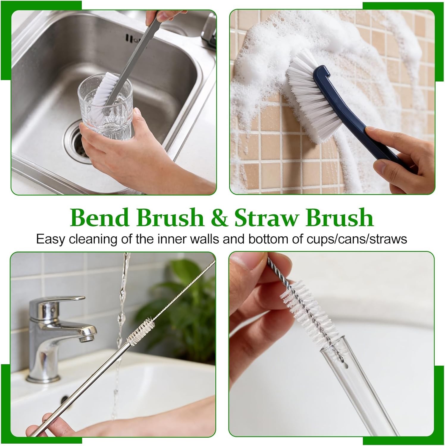 19Pcs Crevice Cleaning Brush,Cleaning Brushes,Window Track Cleaner,Crevice