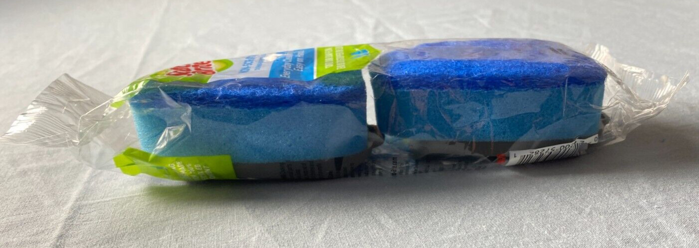 3M Scotch-Brite Non-Scratch Dishwand Refills 2 count Blue NEW