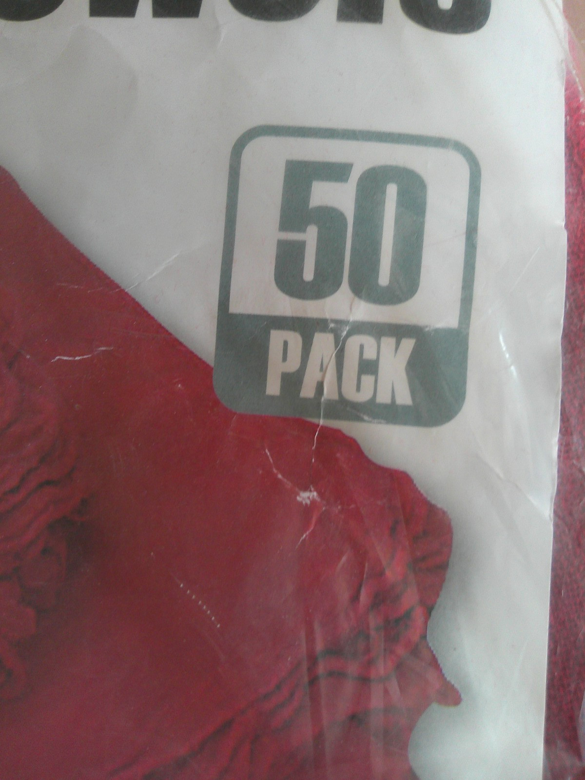 14 in. x 13 in. Mechanics Shop Towels Red 50 Pack NEW