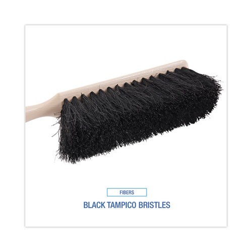 Boardwalk Counter, 4.5″ Brush, Black Bristles, 3.5″ Tan Plastic Handle, 2/Pack
