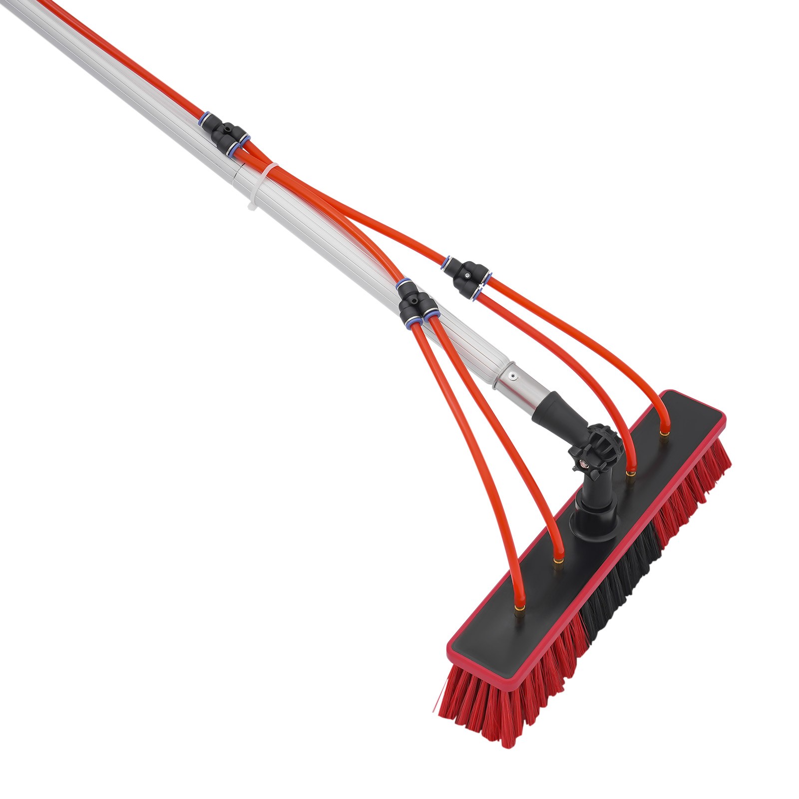Solar Panel Cleaning Pole Outdoor Window Washing Equipment Brush Adjustable