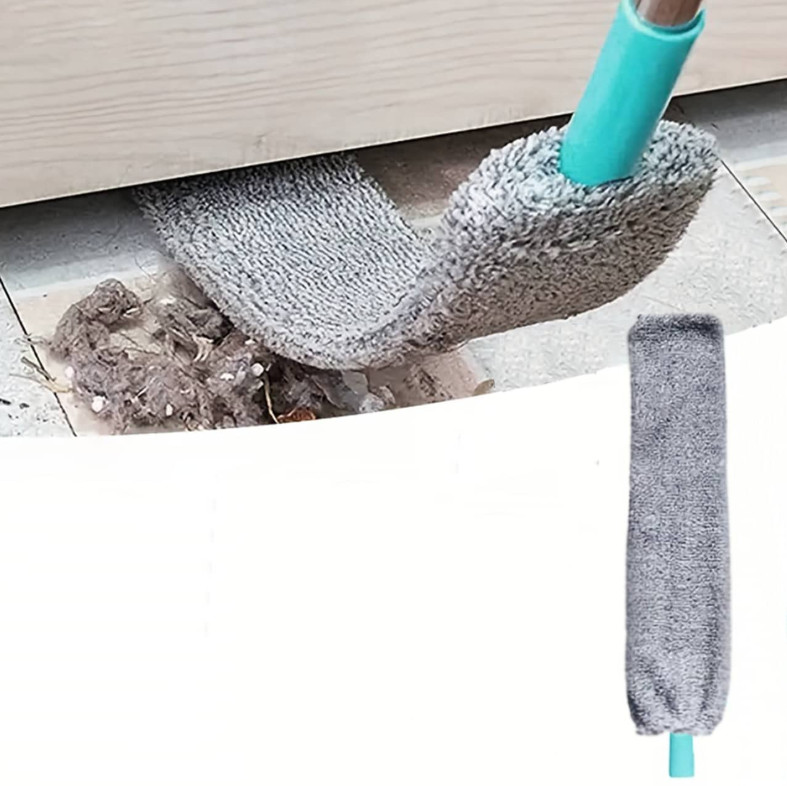 Microfiber Dusting Brush with Extension Rod Washable Extendabl Dust Duster Brush