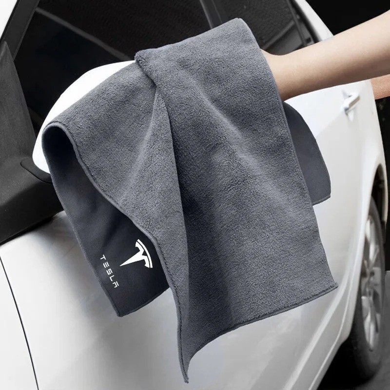 Car Wash Microfiber Towel Cleaning Drying Cloth Rag for Tesla Model 3 S X Y