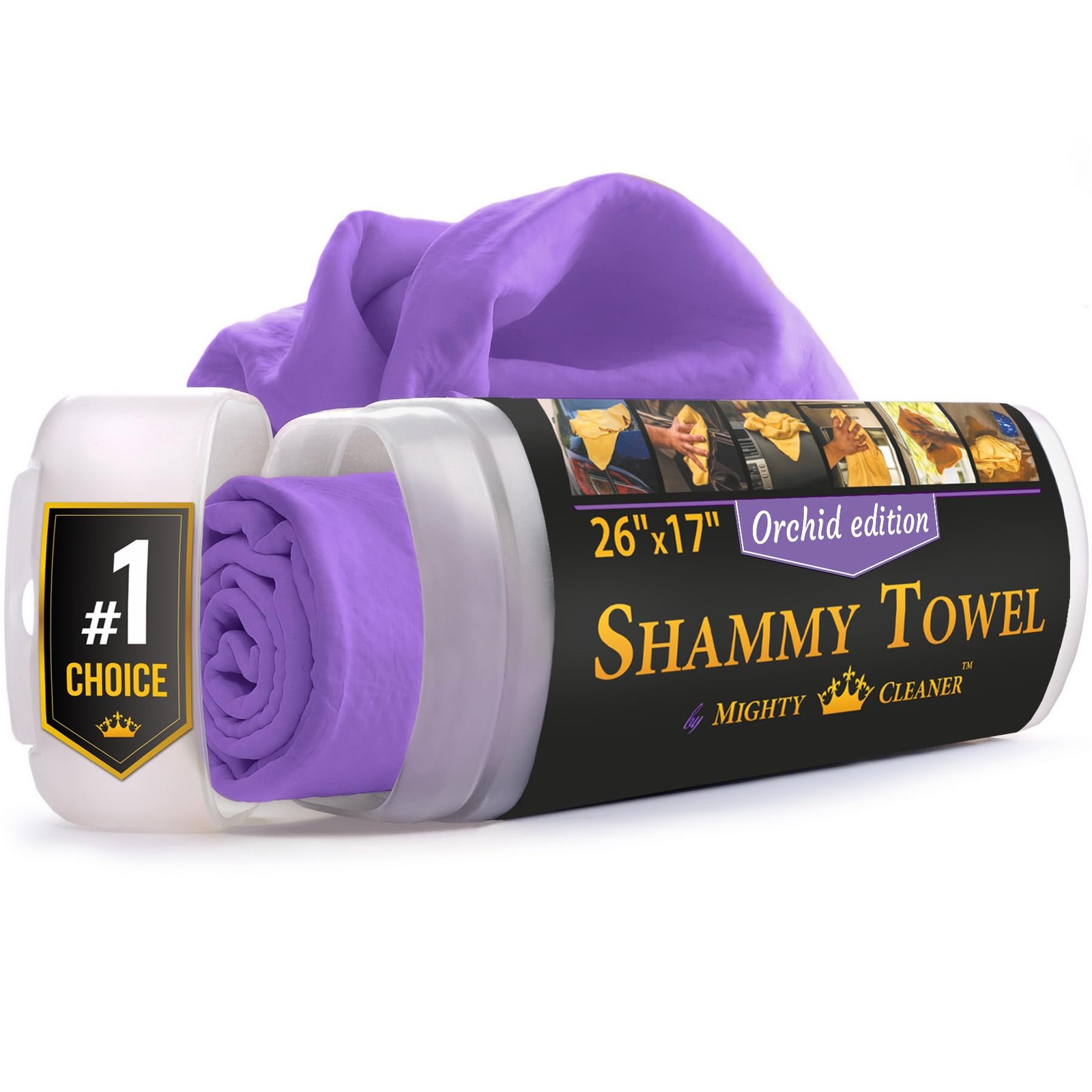 26’x17′ Premium Shammy Cloth for Car Drying Super Absorbent Chamois Towel