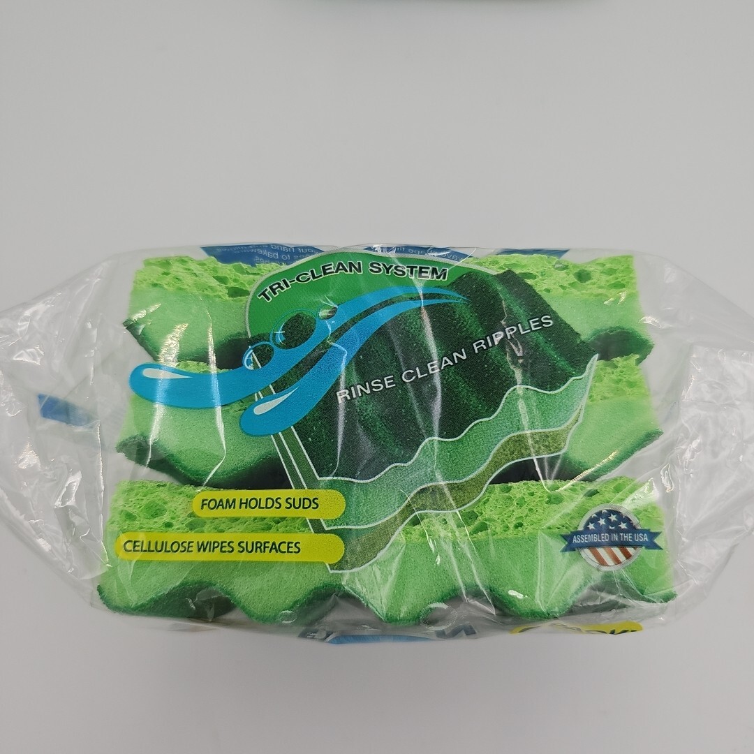 Dawn Power Clean Scrubber Sponges 3 Pack Lot Of 2 (6 sponges)