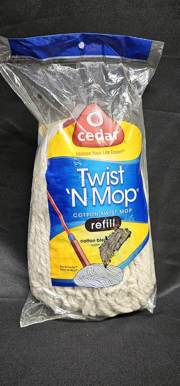 O Cedar Twist ‘N Mop Cotton Twist Mop Refill New In Package Cotton Blend Mop