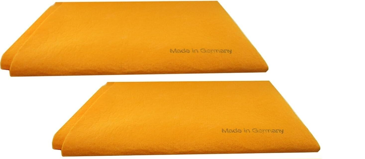 2 Large Size 27×20 Original German Shammy Towels Super Absorbent Chamois Cloths