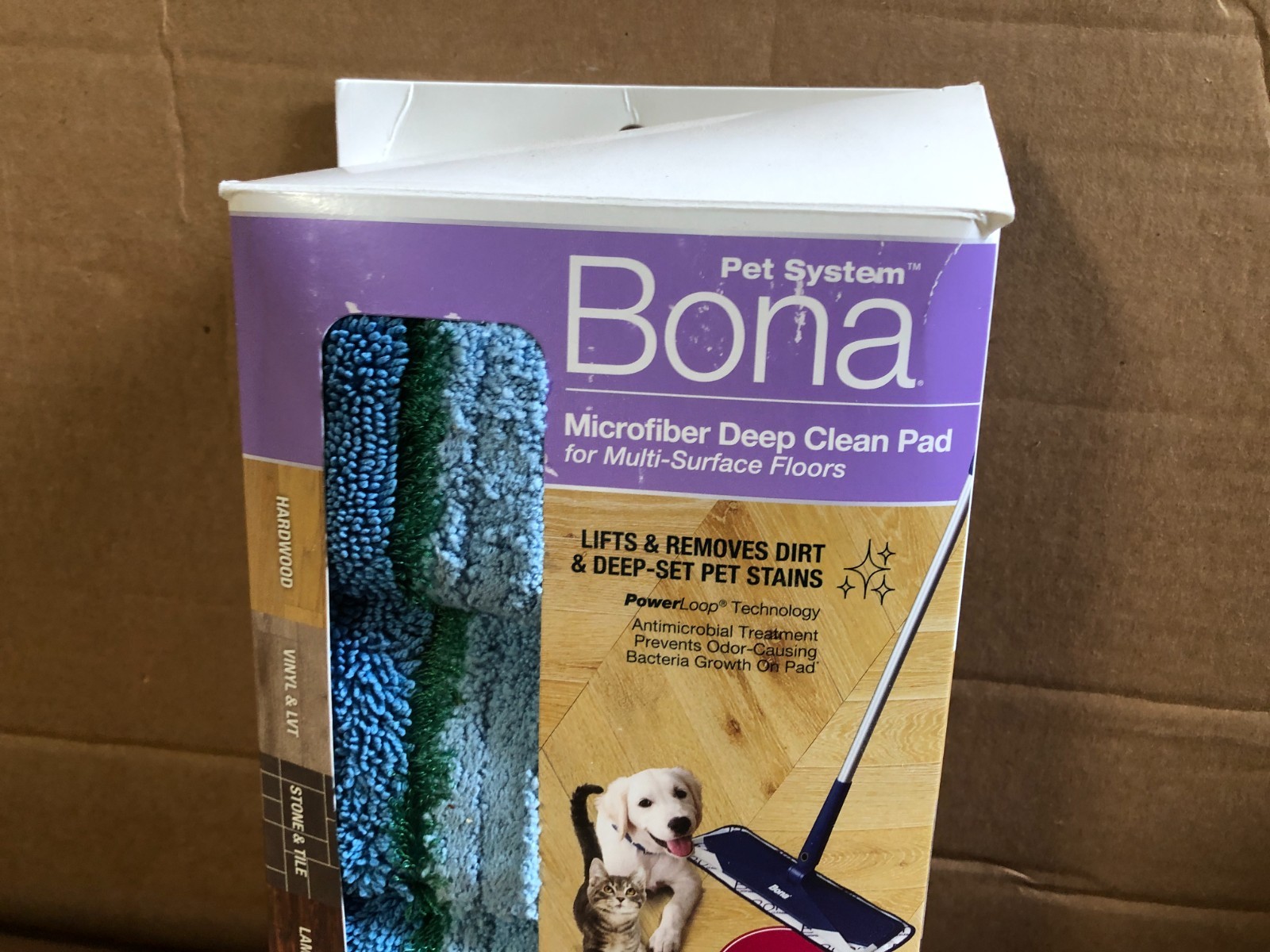 Bona Pet System Microfiber Deep Clean Pads for Multi-Surface Floors 3 Count