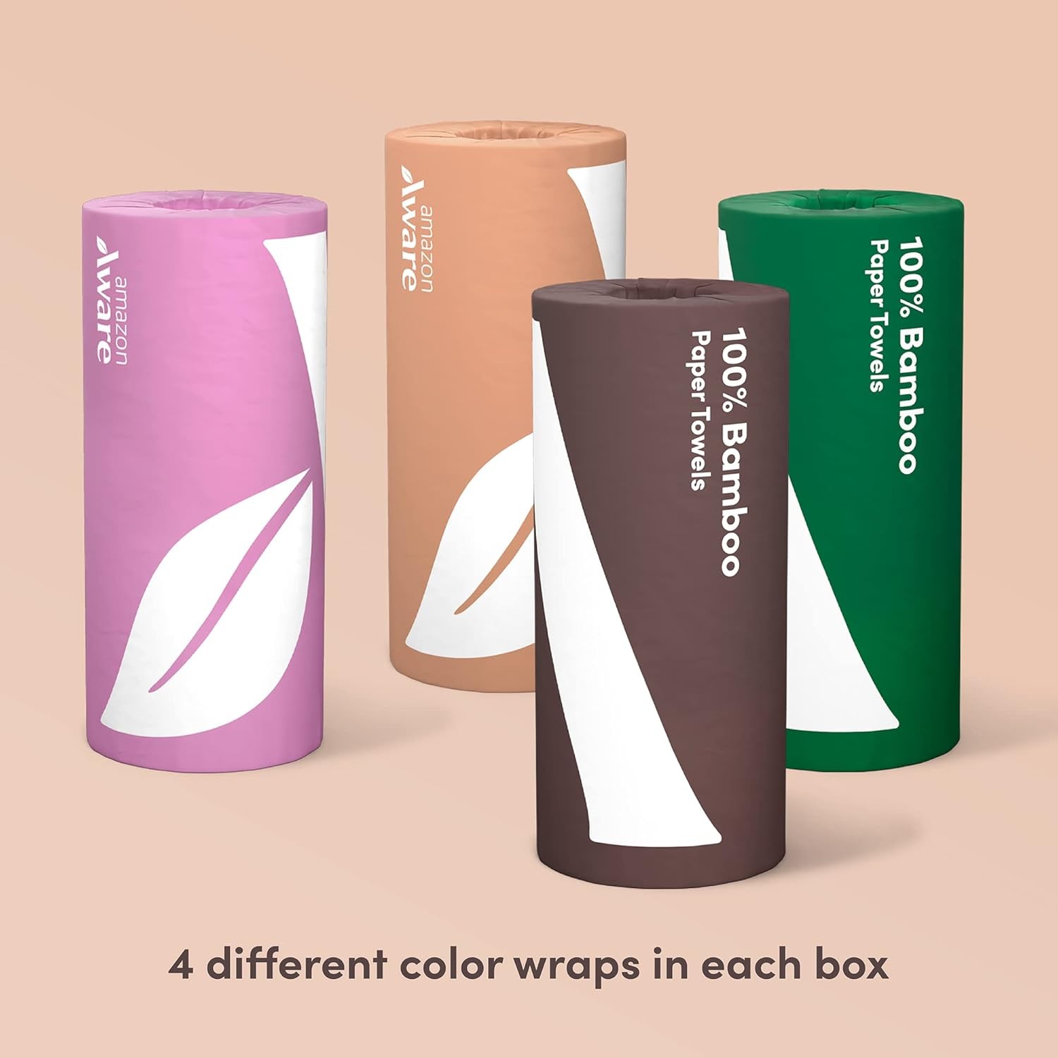 Bamboo Paper Towels, 6 Rolls, 2 ply, FSC Certified, 150 Sheets, 900 Count,