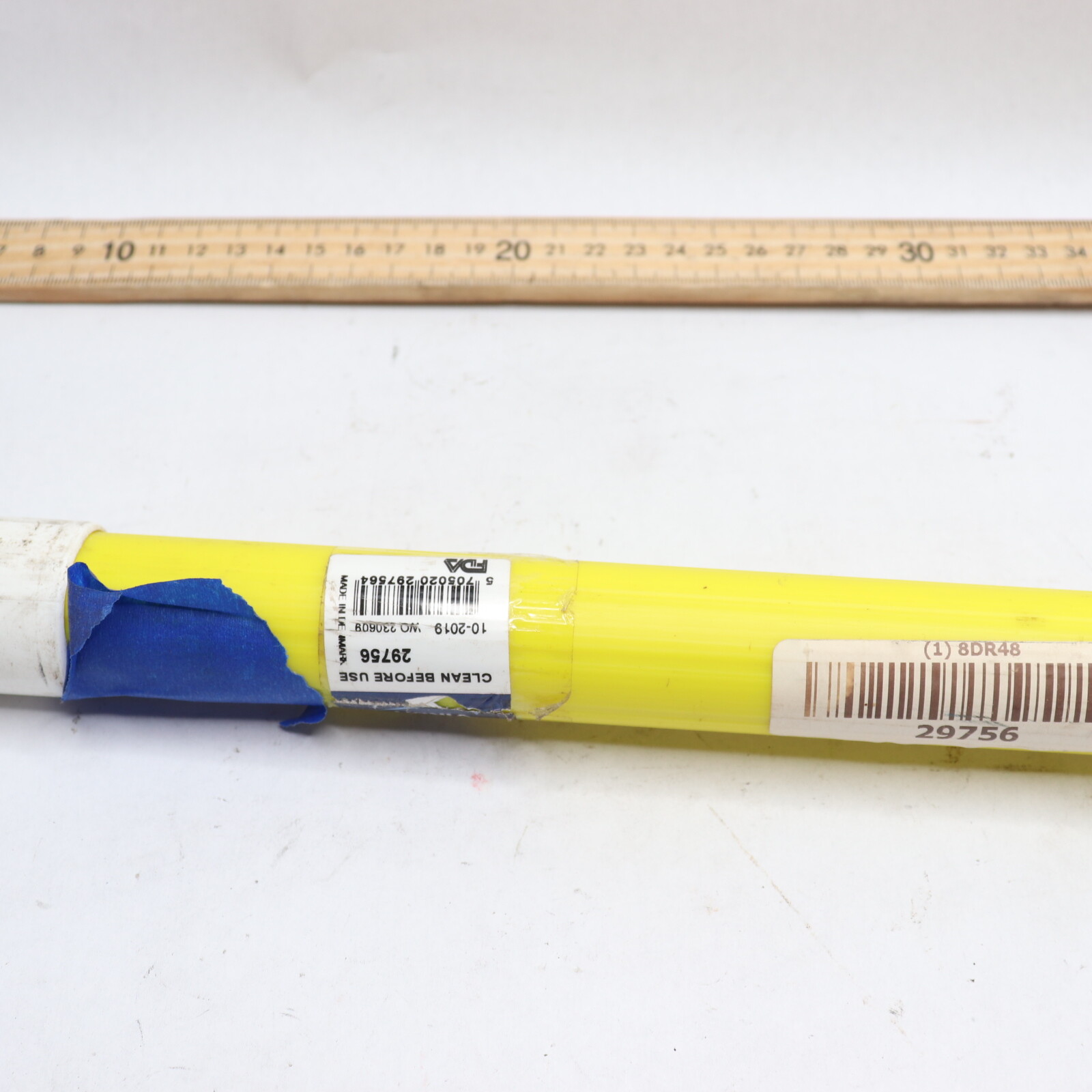 Vikan Extendable Telescopic Handle Aluminium Yellow 115″ Length 29756