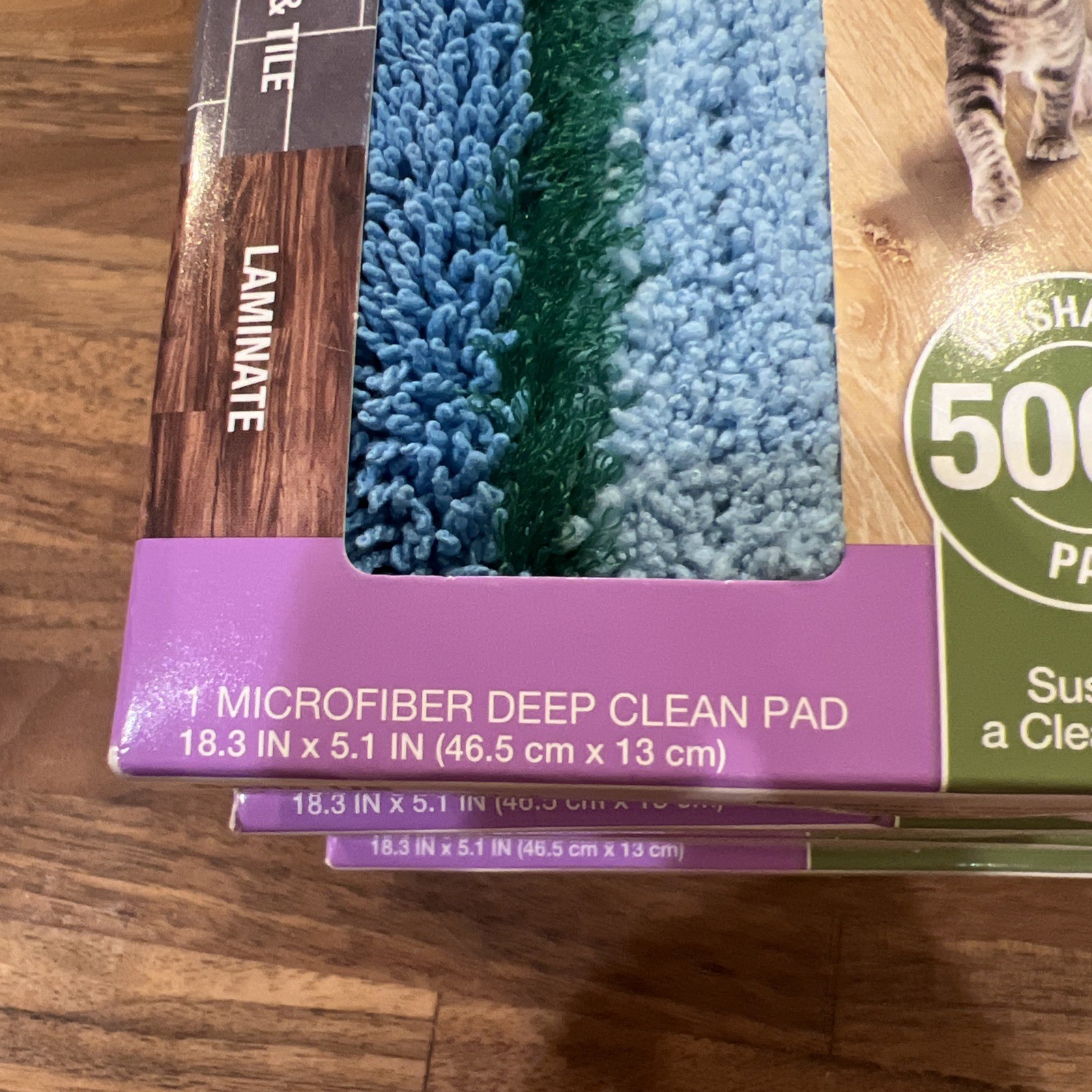 Lot Of 5 BONA Microfiber Cleaning Pad Multi-Surface Floors Reusable Washable