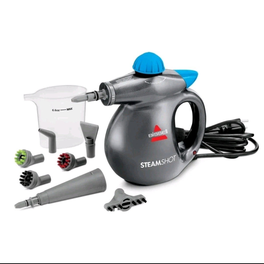 BISSELL Steam Shot Handheld Steam Cleaner & Sanitizer Kit New 4155D